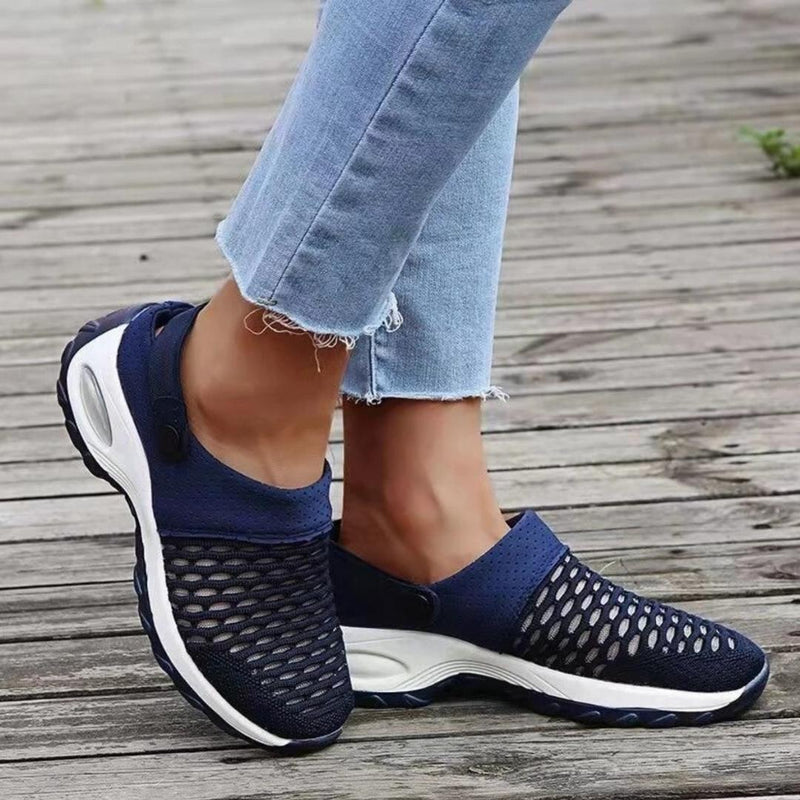 Chaussures à semelle compensée avec maintient du talon, sandales orthopédiques pour diabétiques / antidérapantes décontractée